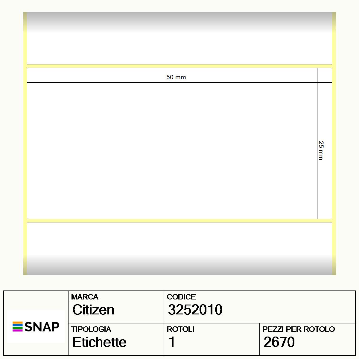 3252010 - Etichette Citizen  Carta