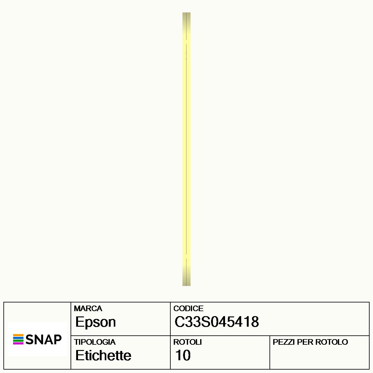 C33S045418 - Etichette Epson  Carta