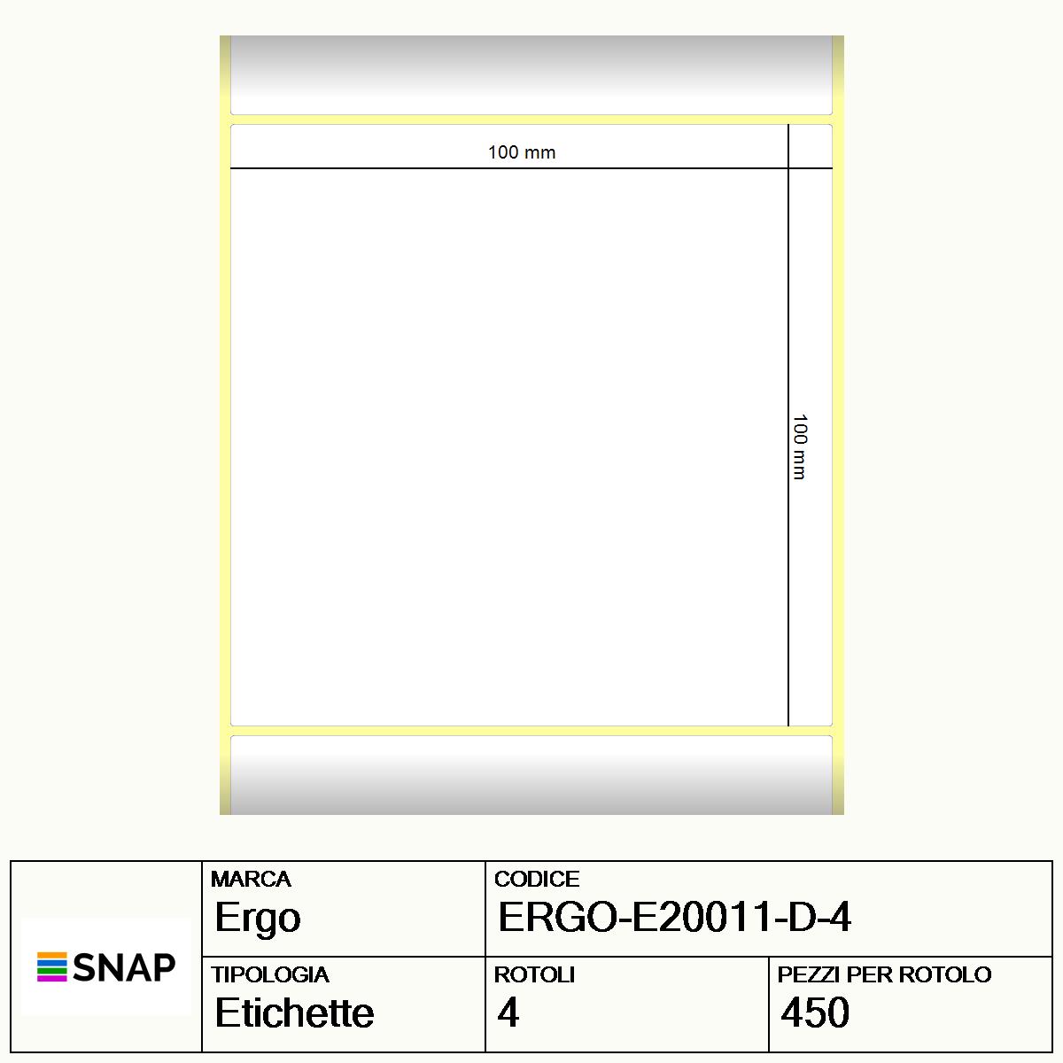 ERGO-E20011-D-4 - Etichette Ergo  Carta