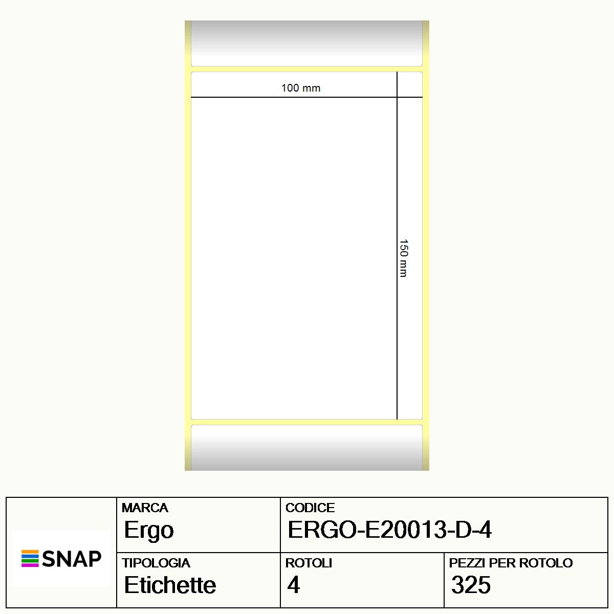 ERGO-E20013-D-4 - Etichette Ergo  Carta
