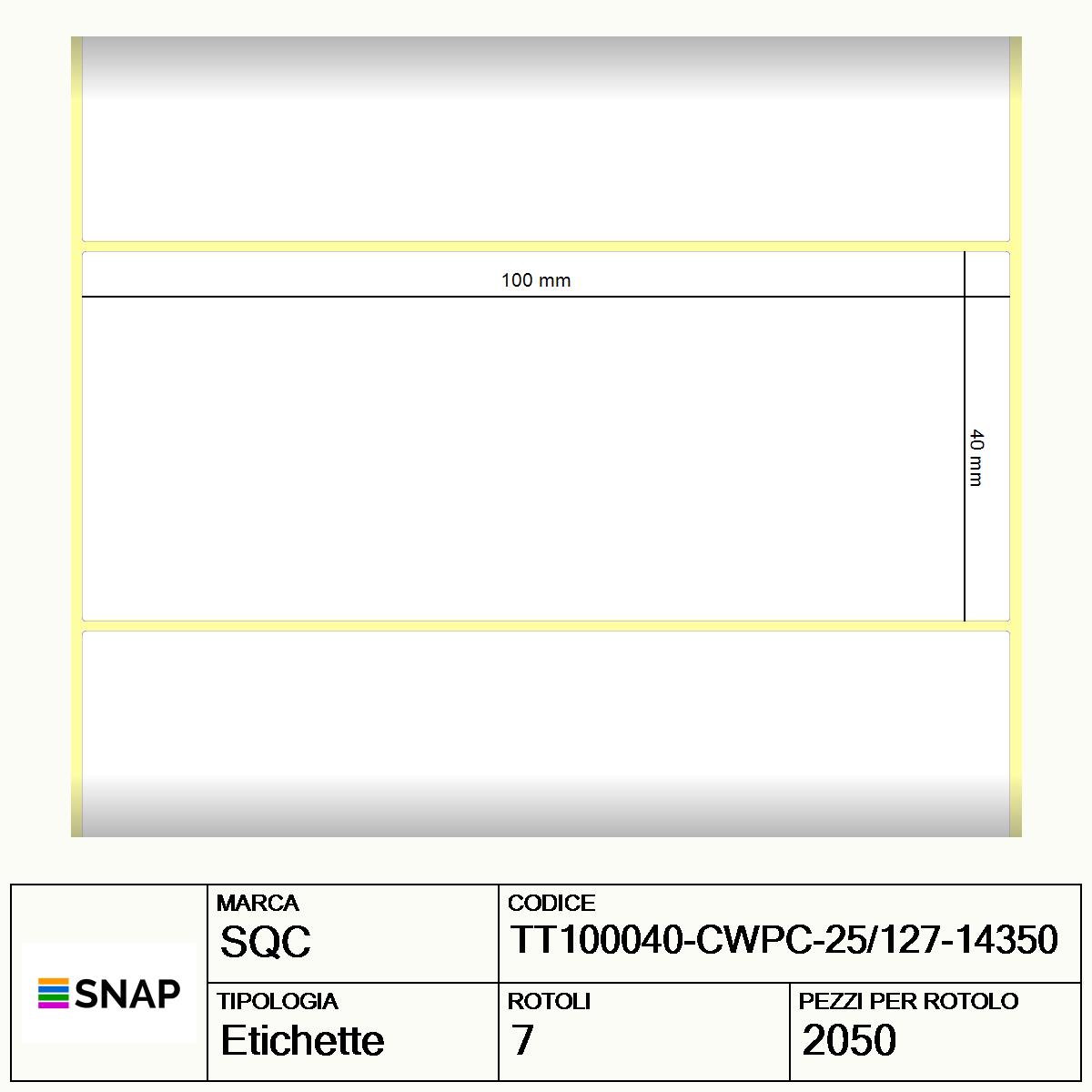 TT100040-CWPC-25/127-14350 - Etichette SQC  S-FROZEN Carta