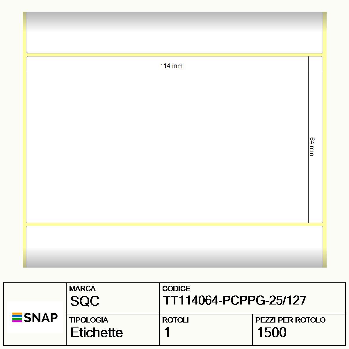 TT114064-PCPPG-25/127 - Etichette SQC Trasparente neutro S-DESK-ST