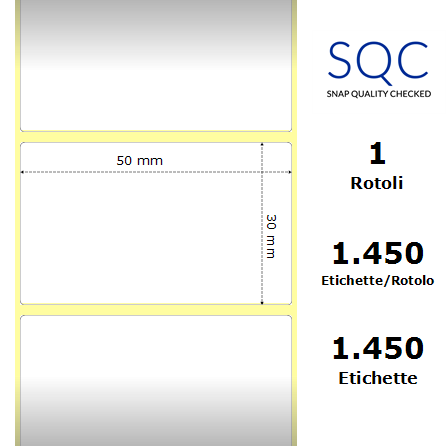 TT050030-PWPU-40/105 - Etichette SQC  S-DESK-PT Carta