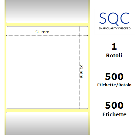 TT051051-CWPPG-40/81 - Etichette SQC  S-STRONG Polipropilene