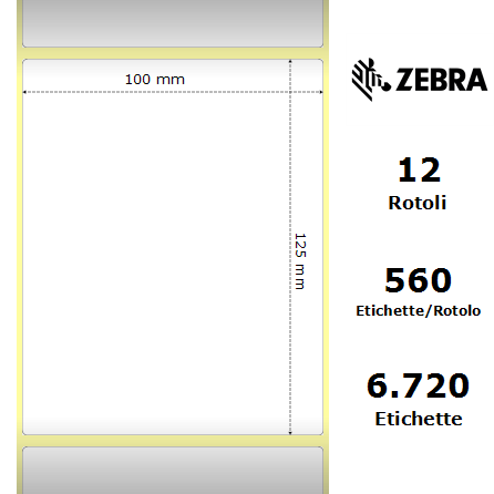 3008205-1T - Etichette Zebra  Z-Perform 1000D Carta