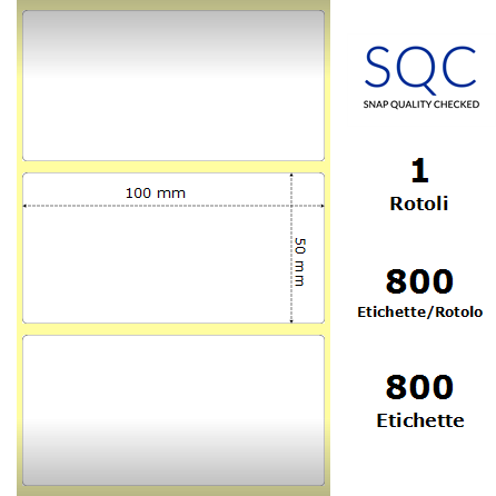 TT100050-PWPC-40/96 - Etichette SQC  S-DESK-PT Carta