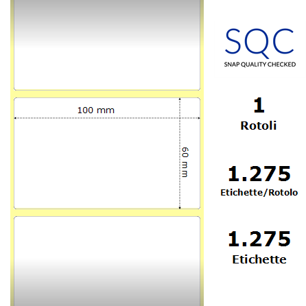 DT100060-PWPC-25/127 - Etichette SQC  S-DESK-PD Carta