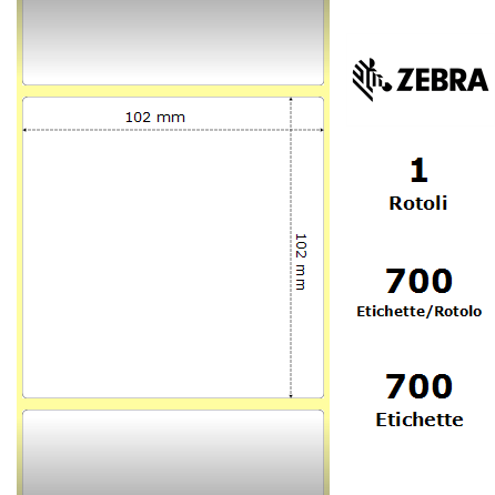 3006321*/S - Etichette Zebra  Z-Select 2000T Carta