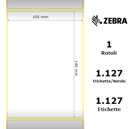 200957/S - Etichette Zebra  Z-Perform 1000T Carta