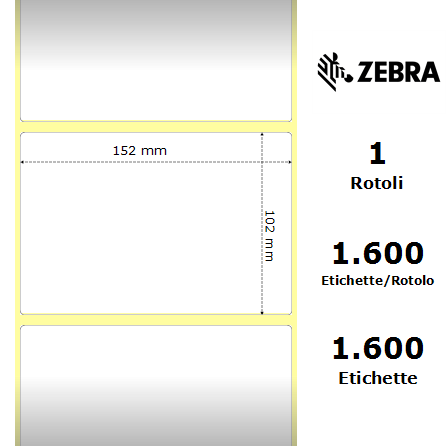3003632*/S - Etichette Zebra  Z-Perform 1000T Carta