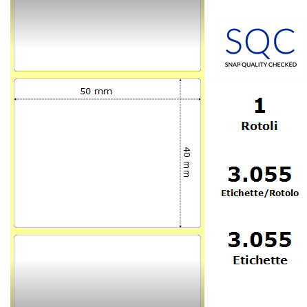 DT050040-PWPU-76/180 - Etichette SQC  S-HARD-PD Carta