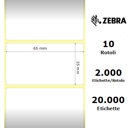 3007146-T - Etichette Zebra  Z-Perform 1000D Carta