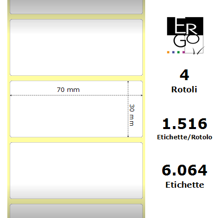 ERGO-E10007-D-4 - Etichette Ergo  Carta