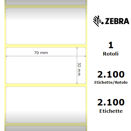 880181-031D/S - Etichette Zebra  Z-Perform 1000D Carta