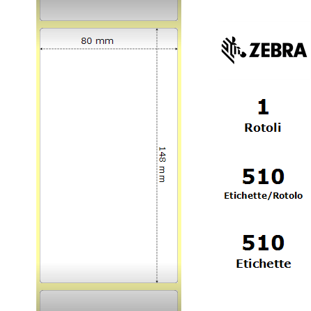 3006834-T/S - Etichette Zebra  Z-Perform 1000D Carta