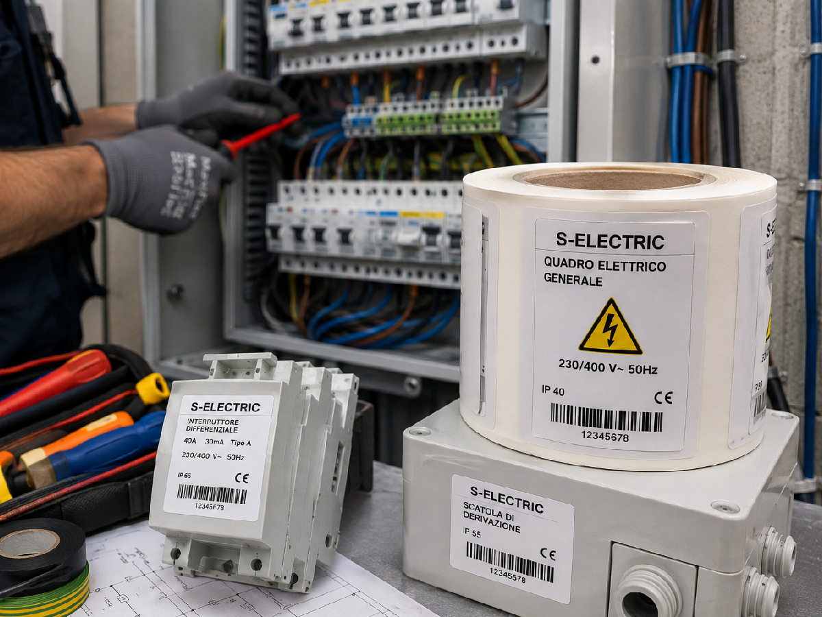 TT038013-SWPE-76/200 - Etichette SQC  S-ELECTRIC Polietilene