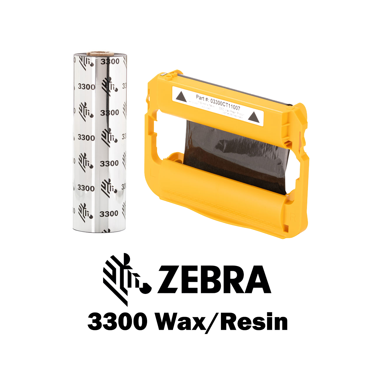 03300CT11007 - Ribbon - Inchiostro a nastro Zebra  3300 Wax/Resin