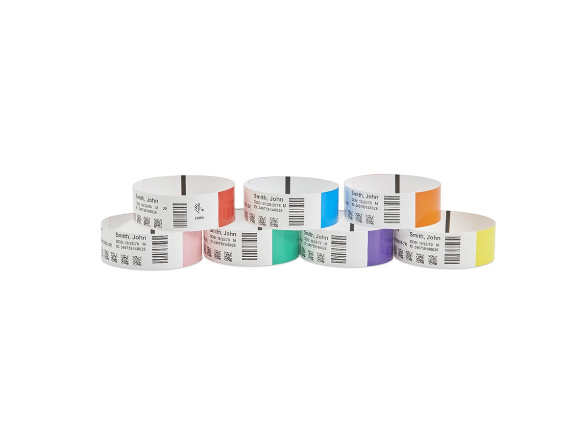 10012718-6 - Braccialetti Zebra Arancione Z-Band Direct Polipropilene 
