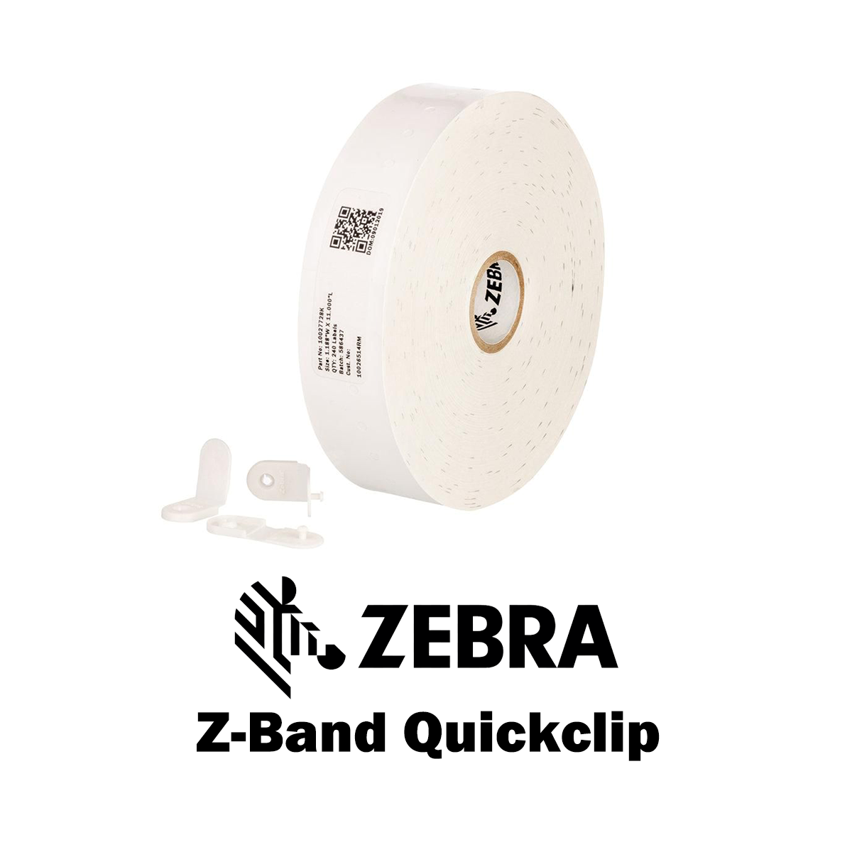 10027730K - Braccialetti Zebra  Z-Band Quickclip Polipropilene 