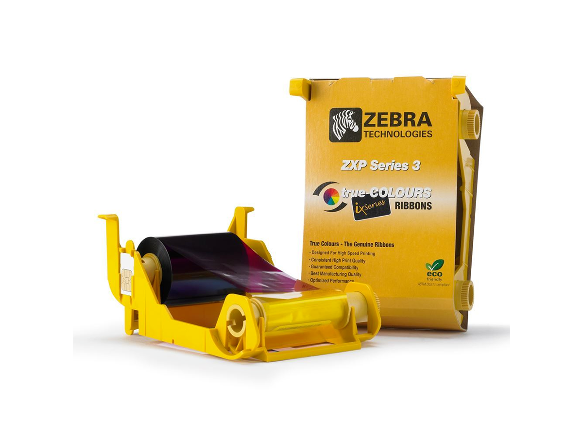 800033-340 - Ribbon Card Zebra YMCKO ZXP3 Ribbon Resina