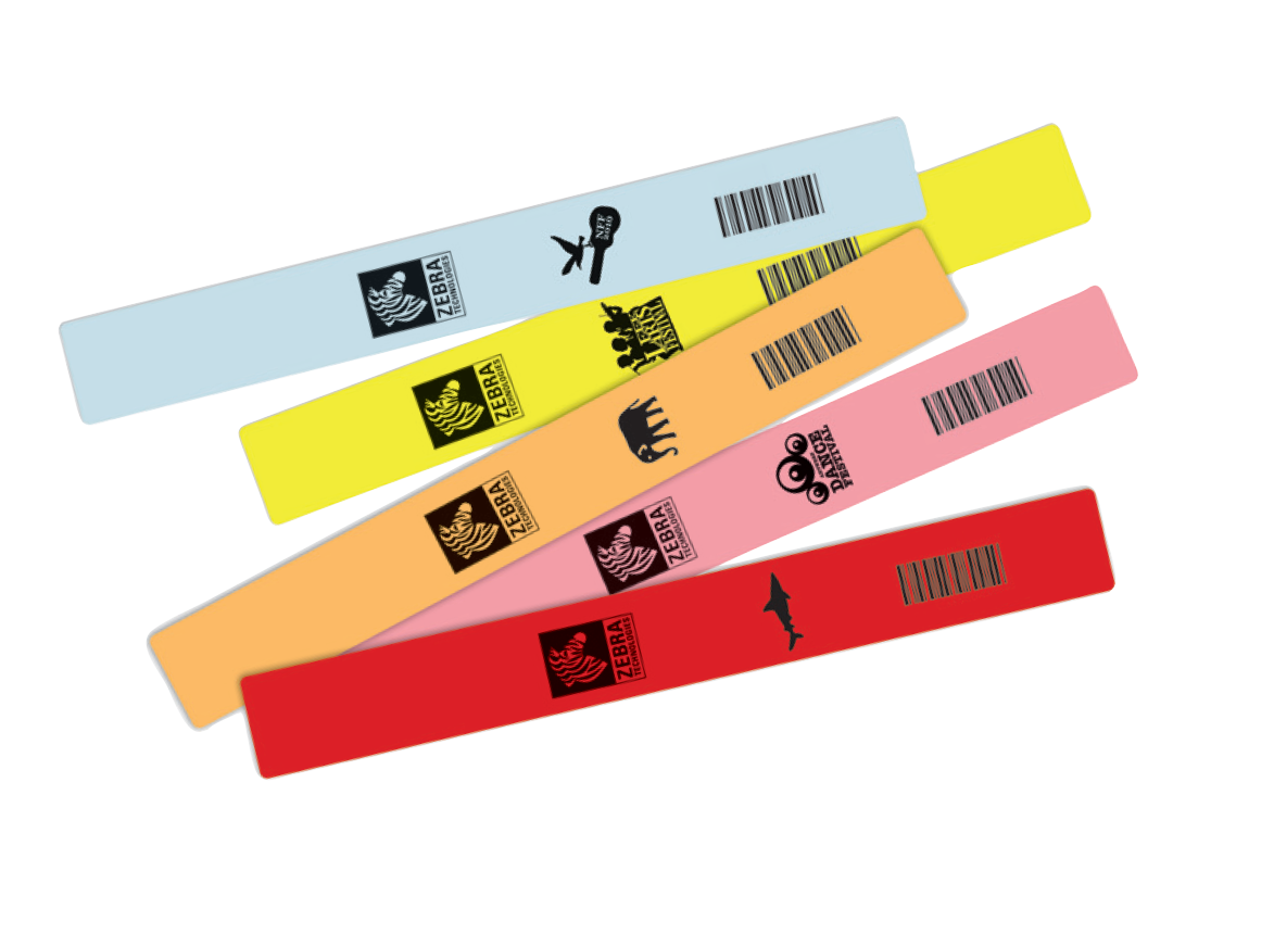 Zebra Wristband ZBand Direct Ultrasoft in cartridge cod.10015357K