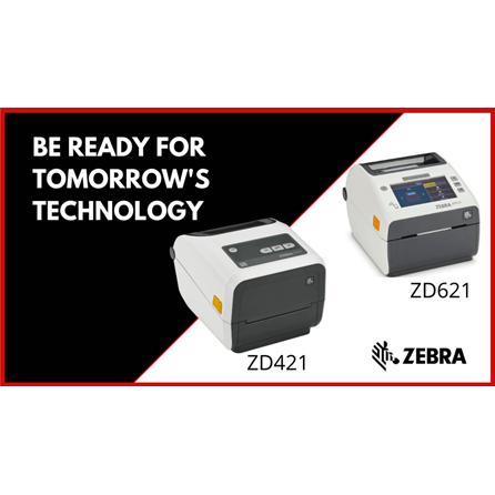 Zebra ZD621T-HC Thermal Transfer Desktop Printer for Healthcare