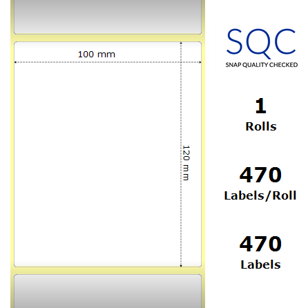 Protected thermal paper (roll)