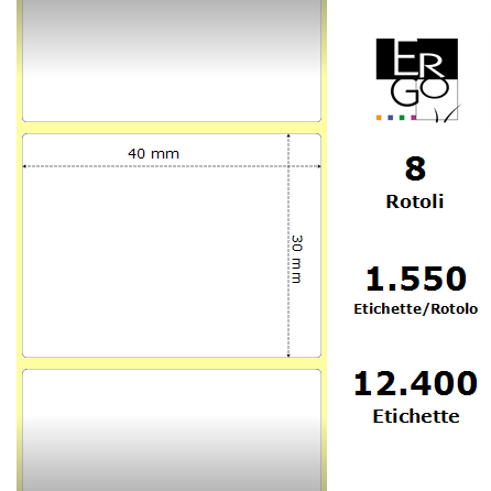 Etichette Adesive 100x150 - 30 Bobine da 500 Etichette