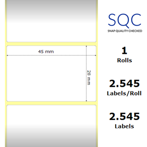 Protected thermal paper (roll)