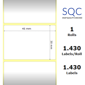 Protected thermal paper (roll)