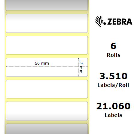 Zebra Jewelry Labels - Barbell Style - LV-10010064