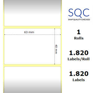 Protected thermal paper (roll)