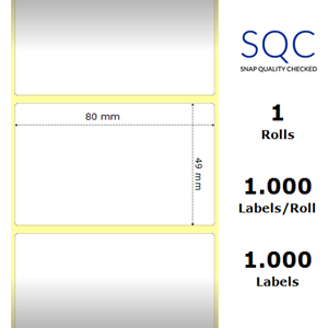 Protected thermal paper (roll)